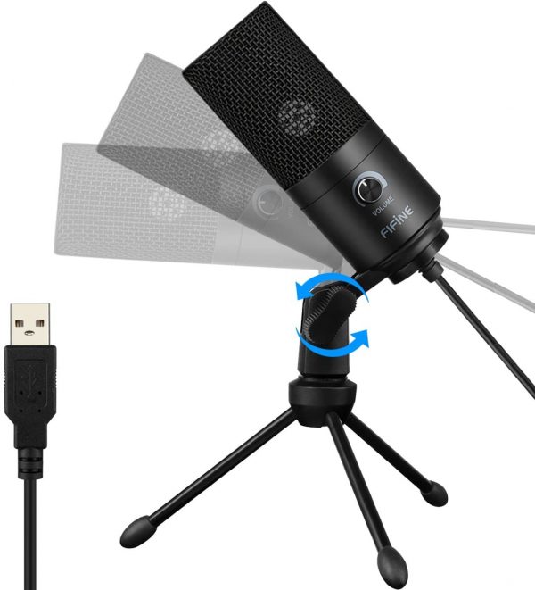 USB Microphone,FIFINE Metal Condenser Recording Microphone for Laptop MAC or Windows Cardioid Studio Recording Vocals, Voice Overs,Streaming Broadcast and YouTube Videos-K669B - Image 9