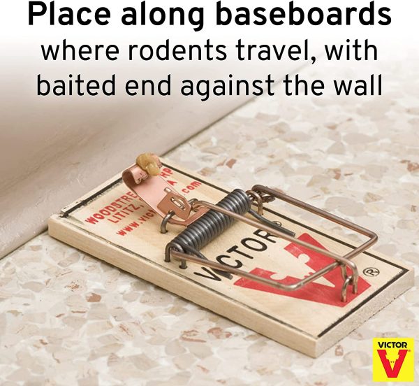 Victor Metal Pedal Mouse Trap, Pack of 4 - M154 Wood Mouse Trap - Image 7