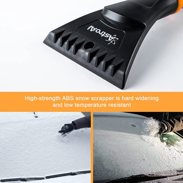 AstroAI 27 Inch Snow Brush and Detachable Ice Scraper with Ergonomic Foam Grip for Cars, Trucks, SUVs (Heavy Duty ABS, PVC Brush) - Image 8