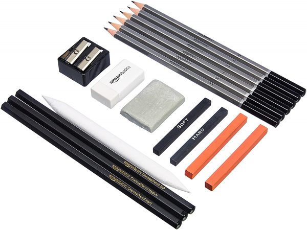 Amazon Basics Sketch and Drawing Art Pencil Kit - 17-Piece Set - Image 6