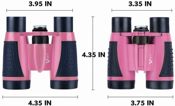 Vanstarry Compact Binoculars for Kids Bird Watching Hiking Camping Fishing Accessories Gear Essentials Best Toy Gifts for Boys Girls Children Toddler Waterproof 5X30 Optical Lens Including Compass - Image 6