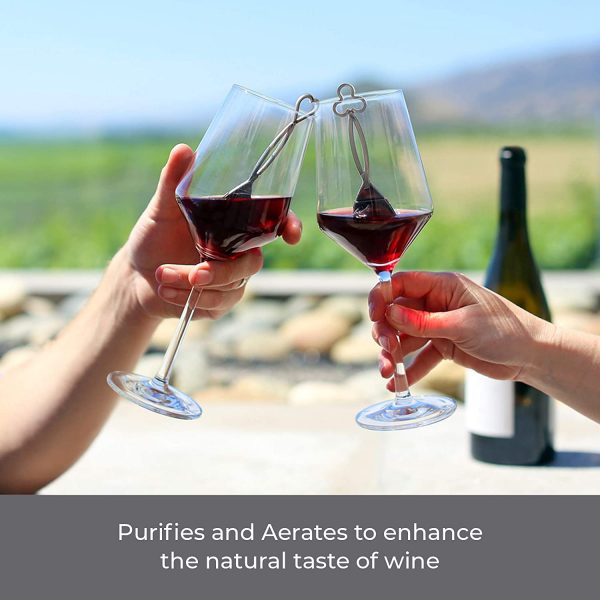 PureWine Wand Purifier Filter Stick Removes Histamines and Sulfites - Reduces Wine Allergies & Eliminates Headaches - Drop It & Stir Aerates Restoring Taste & Purity - Image 6