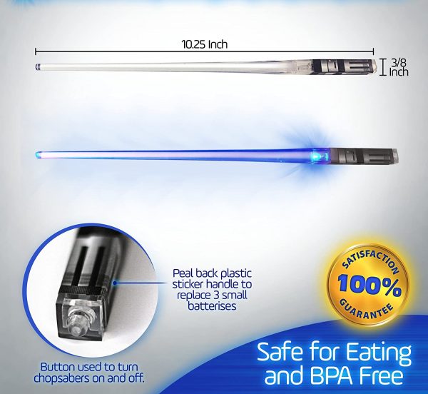 Chop Sabers Light Up LightSaber Chopsticks - Image 4