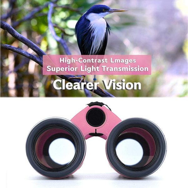 Vanstarry Compact Binoculars for Kids Bird Watching Hiking Camping Fishing Accessories Gear Essentials Best Toy Gifts for Boys Girls Children Toddler Waterproof 5X30 Optical Lens Including Compass - Image 5