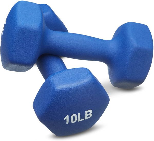 Amazon Basics Neoprene Coated Dumbbell Hand Weight Set - Image 5