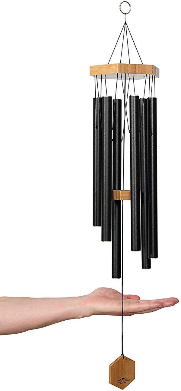 UpBlend Outdoors Wind Chimes for People WHO Like Their Neighbors - Soothing Melodic Tones. Bamboo and Bronze Aluminum Chime, Great as a Gift or for Your Own Patio, Porch, Garden, and Backyard. - Image 6