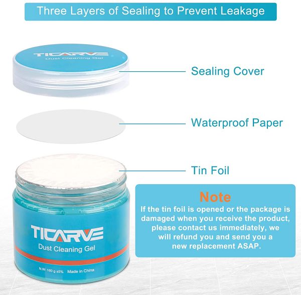 TICARVE Cleaning Gel for Car Detailing Tools Car Cleaning Kit Automotive Dust Air Vent Interior Detail Detailing Putty Universal Dust Cleaner for Auto Laptop Car Slime Cleaner - Image 4