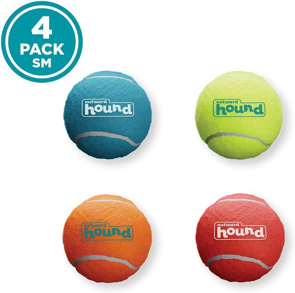 Outward Hound Squeaker Ballz, Tennis Ballz, Tennis Max Balls, Tennis Maze Craze - Squeaking and Fetching Tennis Ball Dog Toys - Image 4