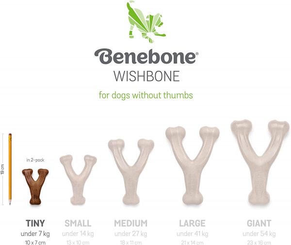 Benebone Wishbone Durable Dog Chew Toy for Aggressive Chewers, Real Flavors, Made in USA - Image 3