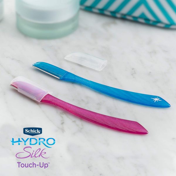 Schick Hydro Silk Touch-Up Multipurpose Exfoliating Dermaplaning Tool, Eyebrow Razor, and Facial Razor with Precision Cover - Image 4