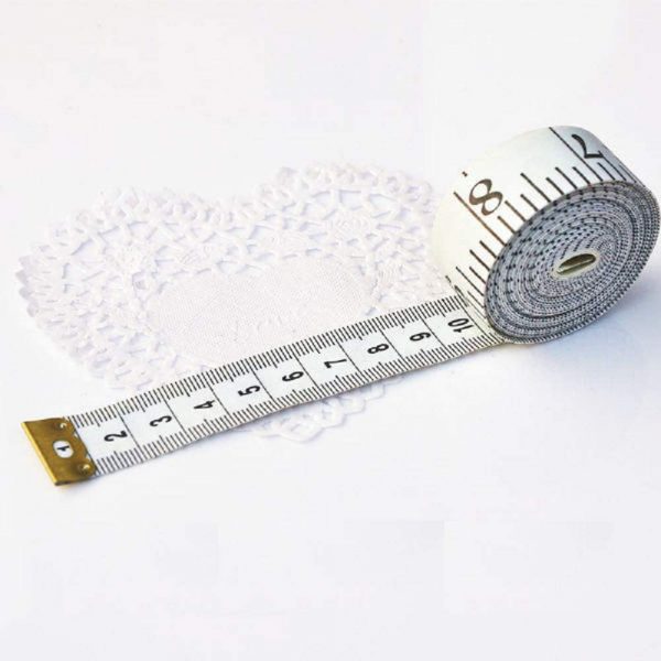 Soft Tape Measure Double Scale Body Sewing Flexible Ruler for Weight Loss Medical Body Measurement Sewing Tailor Craft Vinyl Ruler, Has Centimetre Scale on Reverse Side 60-inch（White） - Image 3