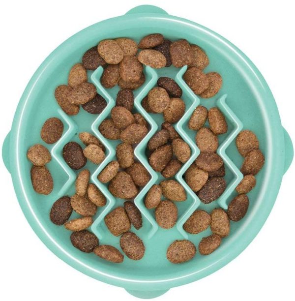 Outward Hound Fun Feeder Slo Bowl, Slow Feeder Dog Bowl, Large/Regular - Image 4