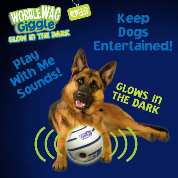 Wobble Wag Giggle Ball, Interactive Dog Toy, Fun Giggle Sounds When Rolled or Shaken, Pets Know Best, As Seen On TV - Image 3