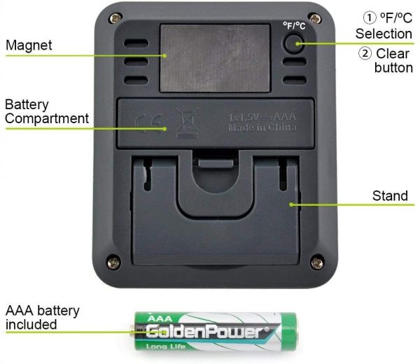 ThermoPro TP50 2 Pieces Digital Hygrometer Indoor Thermometer Room Thermometer and Humidity Gauge with Temperature Humidity Monitor - Image 4
