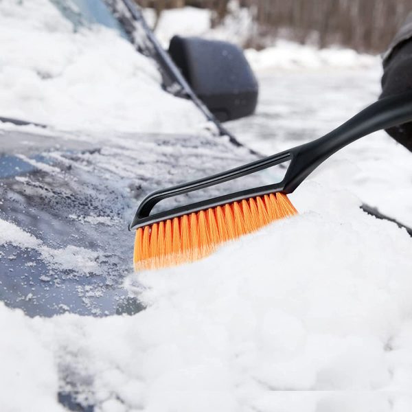 AstroAI 27 Inch Snow Brush and Detachable Ice Scraper with Ergonomic Foam Grip for Cars, Trucks, SUVs (Heavy Duty ABS, PVC Brush) - Image 4