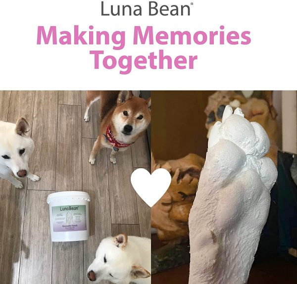 Luna Bean Keepsake Hands Casting Kit | DIY Plaster Statue Molding Kit | Hand Holding Craft for Couples, Adult & Child, Wedding, Friends, Anniversary - Image 3