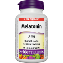 webber naturals melatonin 3 mg quick dissolve sleep support