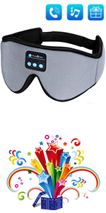 Gray Sleep Mask Bluetooth