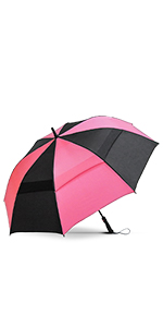 Repel Golf Umbrella Black and Pink