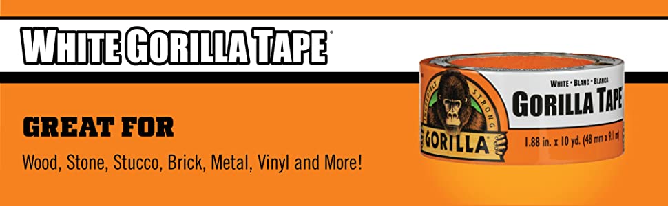 Gorilla Tape White Tough and Wide Duct Tape 25yd
