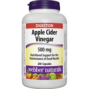 Webber Naturals Apple Cider Vinegar Capsules, 500mg