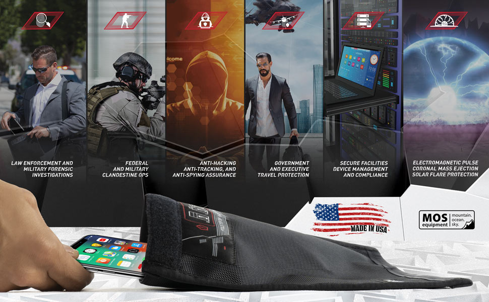 Mission Darkness Faraday Bag for Phones Features