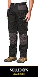 durable cordura canvas reflective knee pad workwear pant