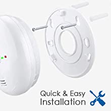 combination smoke and co detector alarm