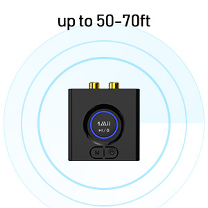 Long wireless range up to 50-70ft