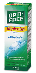 opti-free, replenish, contact solution