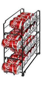 Stackable Front Loading Beverage Can Dispenser Rack