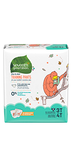 Seventh Generation Free & Clear Large Training Pants for sensitive skin.