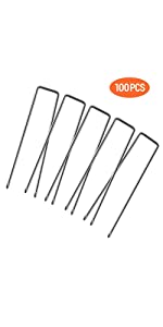 Ohuhu Garden Staples 6&amp;amp;amp;amp;amp;amp;amp;amp;amp;amp;amp;amp;amp;#34; / 100 pcs