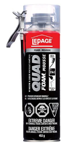 LePage Quad Window and Door Insulating Foam, 453g