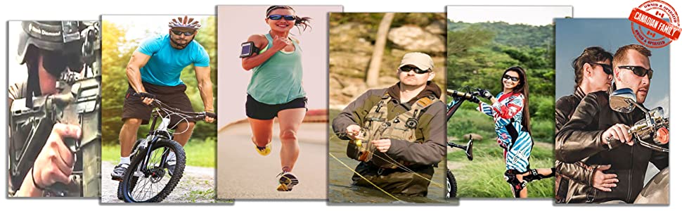unisex polarized mens womens sports sunglasses for cycling hiking hunting biking running golf kayak