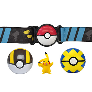 pokemon toys pikachu battle belt figures pok??mon ball figurines 6 for boys action toy bandolier ball