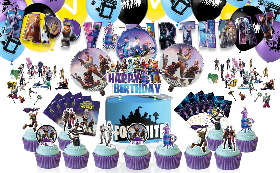 Video game birthday party decorations supplies set for boys teenage adults fans 