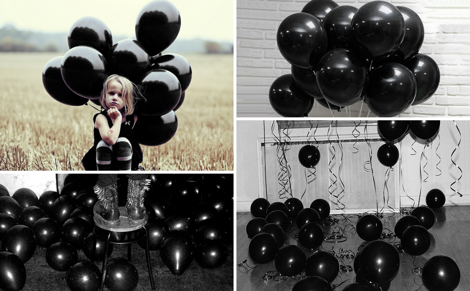 Black Balloons 84Pcs