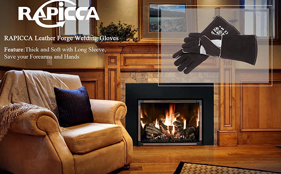 RAPICCA Welding & Wood Stove Gloves