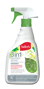 Safers, 3 in 1, multi purpose, garden spray, diseases, mites, insects