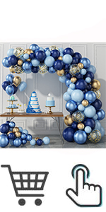 Navy Blue Balloon Garland