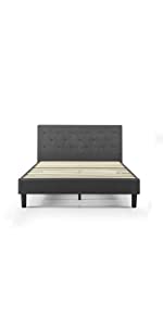 Diamond Stitched Upholstered Platform Bed