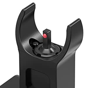 Iron Sights Flip Up Front and Rear Sites with Red and Green Dot Picatinny Backup Sight Set 