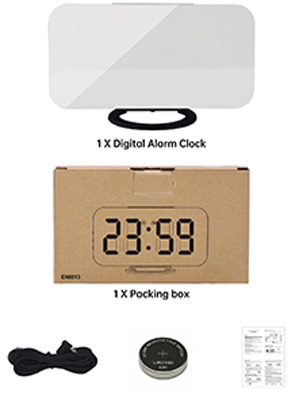 Poeroa digital alarm clock for bedroom