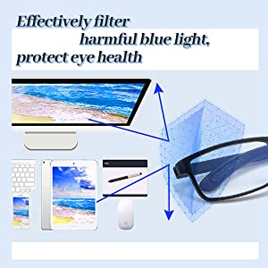 Effectively filter harmful blue light, protect eye health