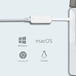 plug and play, Windows 10, MacOS, Chrome OS, Linux OS