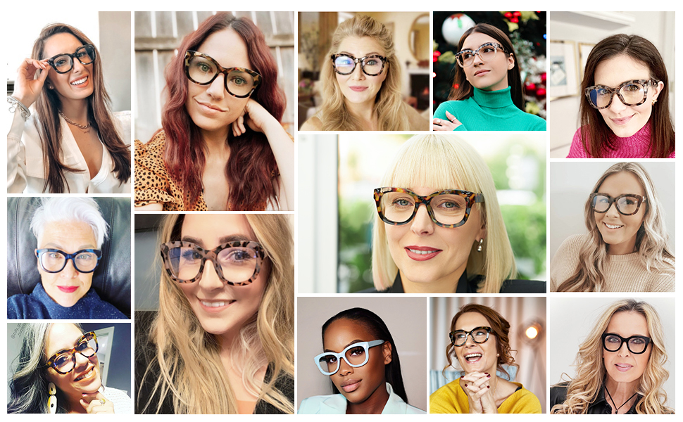 AMOMOMA retro oversized readers 1.5 2.0.2.5 for women