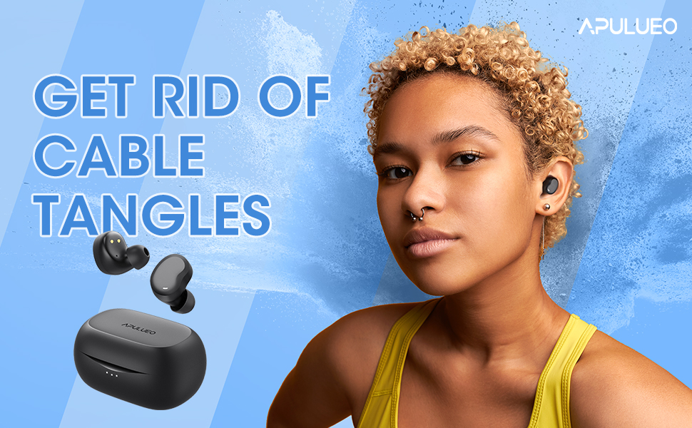 Wireless Earbuds with wireless Charging Case