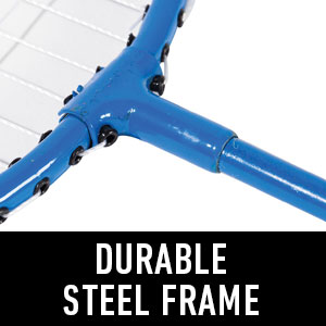 steel badmitton racket set. replacement rackets for badminton net sets. lightweight performance