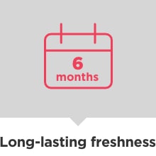 Long-lasting freshness